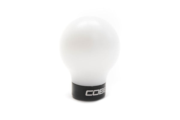 COBB Delrin Shift Knob White w/ Black 6 Speed Subaru Models