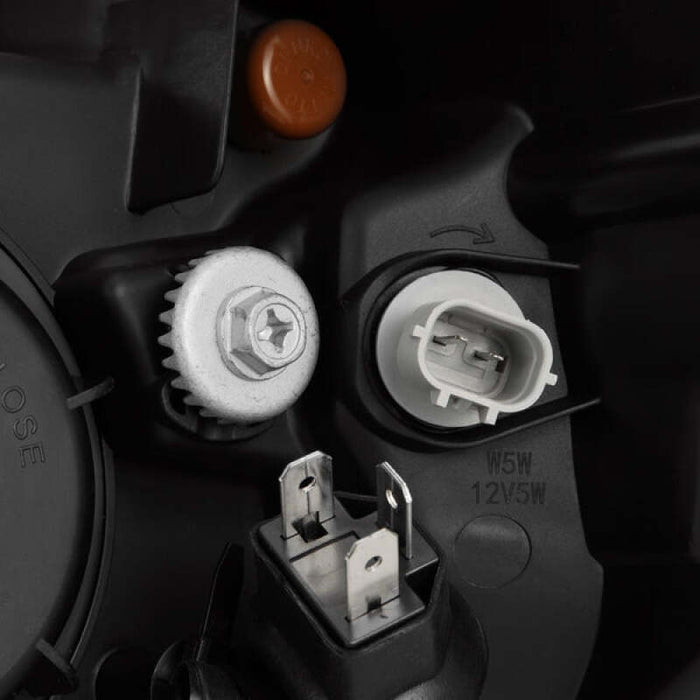 AlphaRex 14-21 Toyota Tundra MK II LUXX Series Crystal Headlights Alpha Black