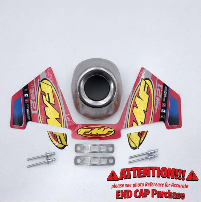 FMF Racing T-CORE 2.1 REPLACEMENT SLASH CUT S/S REAR CONE CAP-1.375 inch