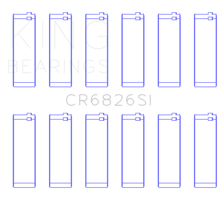 King Engine Bearings Holden 175/190 3.6L (Size +0.50mm) Connecting Rod Bearing Set