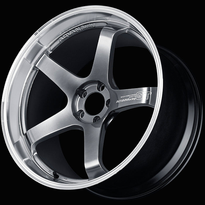 Advan GT Premium Version 19x8.5 +47 5-120 Machining & Hyper Platinum Black Wheel