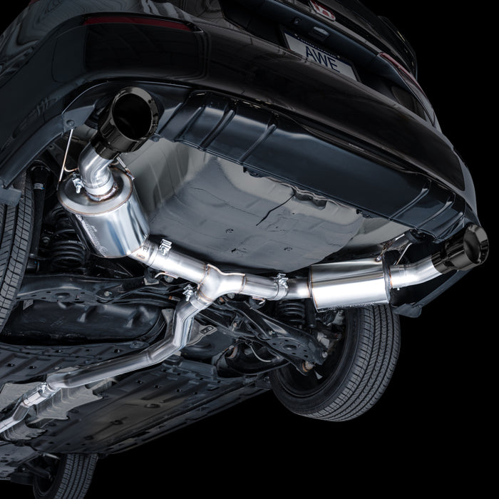 AWE Tuning 2022+ Honda Civic Si FE1 FWD Touring Edition Catback Exhaust - Dual Diamond Black Tips