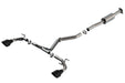 Borla 22-23 Subaru BRZ/Toyota GR86 2.4L RWD AT/MT ATAK Catback Exhaust with Black Chrome Tips, offering powerful performance and a distinctive look