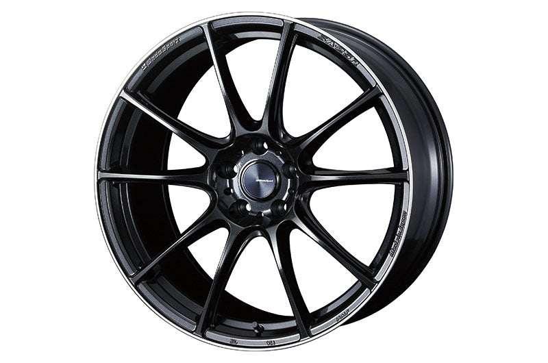 WedsSport SA-25R 19x8.5J +38 5x114.3 Metal Black/F