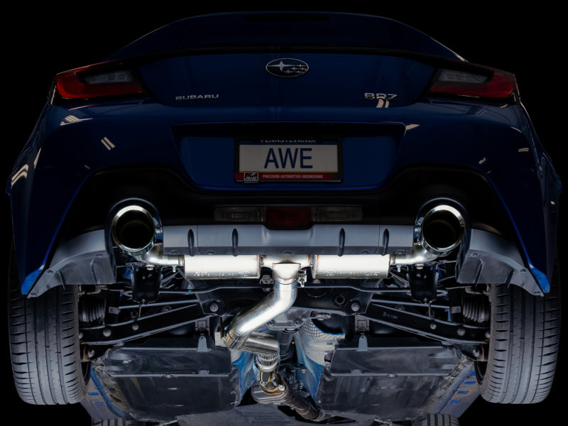 AWE Touring Edition Catback Exhaust w/ Chrome Silver Tips 2013-2024 BRZ / 2017-2021 Toyota 86 / 2022-2024 GR86