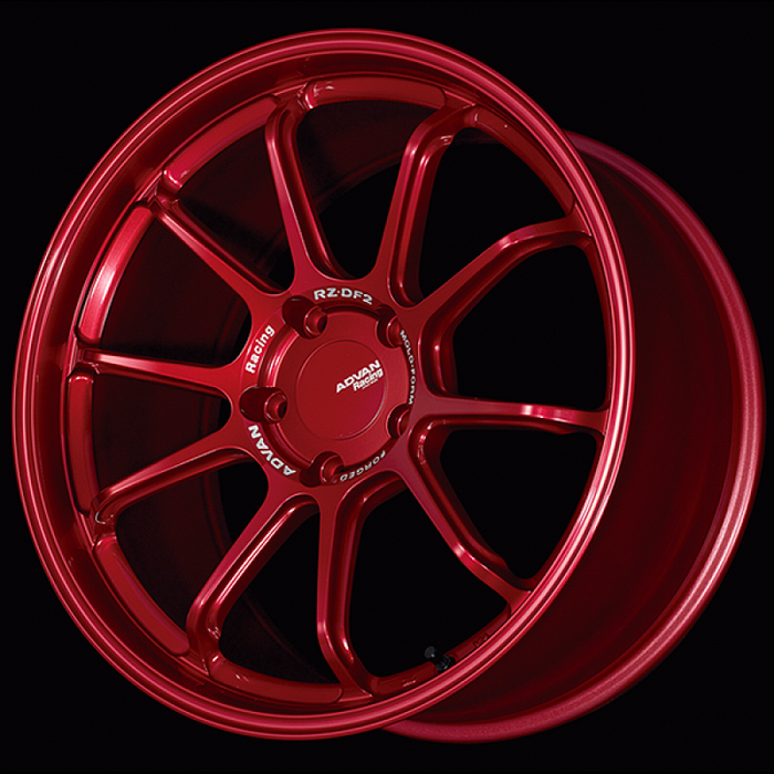 Advan RZ-DF2 for Porsche 20x10.0 / +40 Offset / 5-130 / 71.6mm Bore / Racing Candy Red