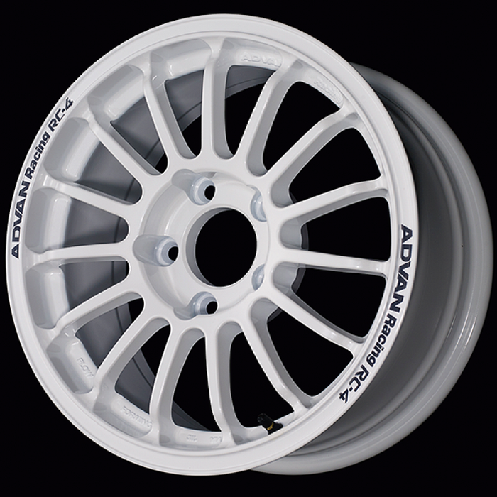 Advan RC-4 15x6.5 / +38 Offset / 4-100 / 63mm Bore / Rally White