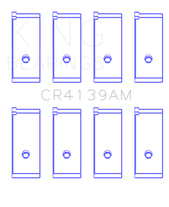 King Honda 91CI/1.5L D15A2/D15A3/D15B1/D15B2/D15B7/D15B8/D15Z1 Rod Bearing Set - Size STD