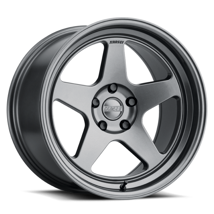 Kansei K12G Knp 18x8.5in / 5x112 BP / 35mm Offset / 66.56mm Bore - Gunmetal Wheel