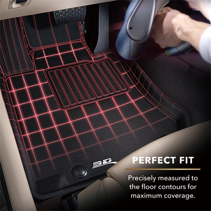 3D MAXpider 2015-2019 Subaru WRX/WRX STI Kagu 1st & 2nd Row Floormats - Black