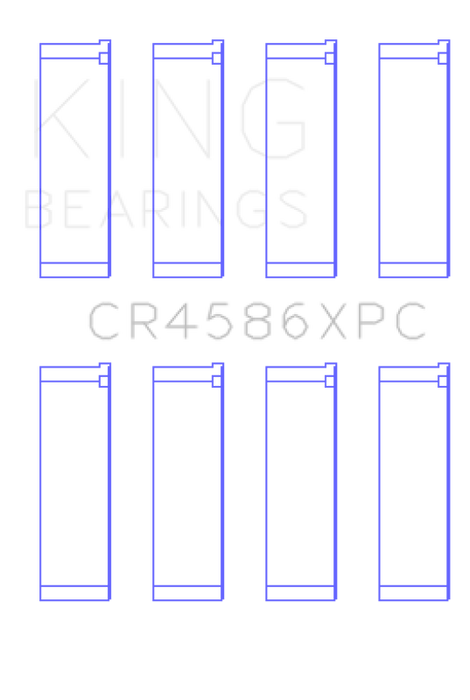 King Engine Bearings Mitsubishi 4B11T Performance Coated Rod Bearing Set - Size STD