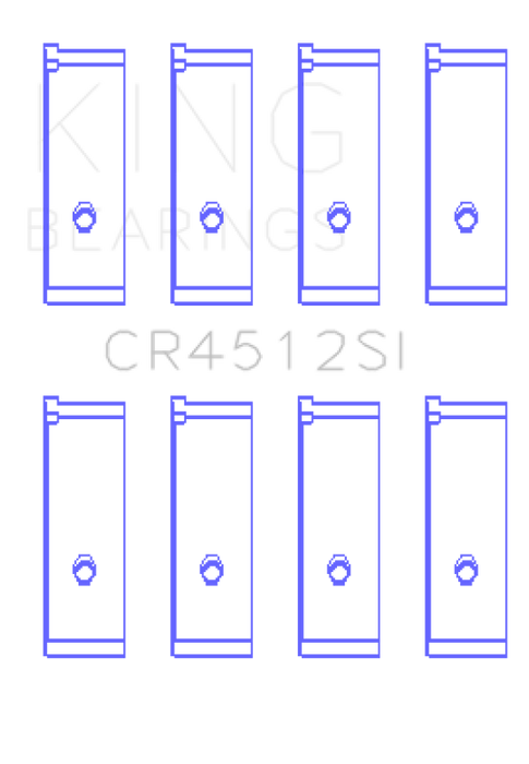King Engine Bearings Honda D17A1/2 Rod Bearing Set - Size STD