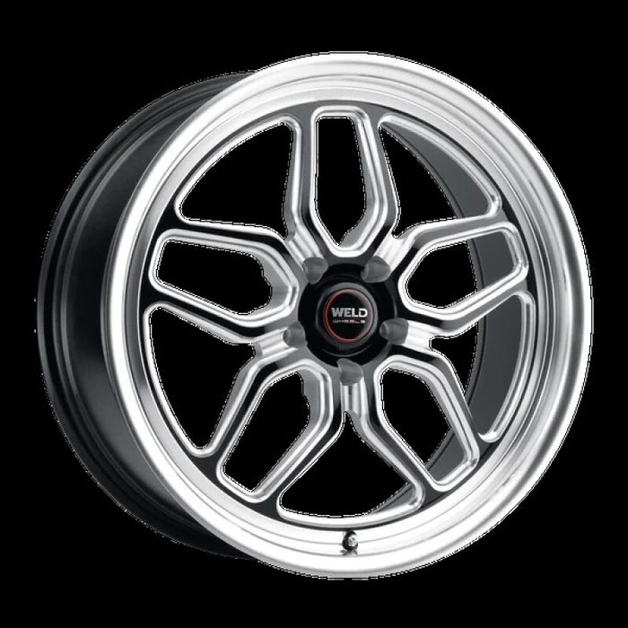 Weld Racing 18x5 Laguna Drag 5x115 ET32 BS1.5 Gloss BLK MIL DIA 78.1
