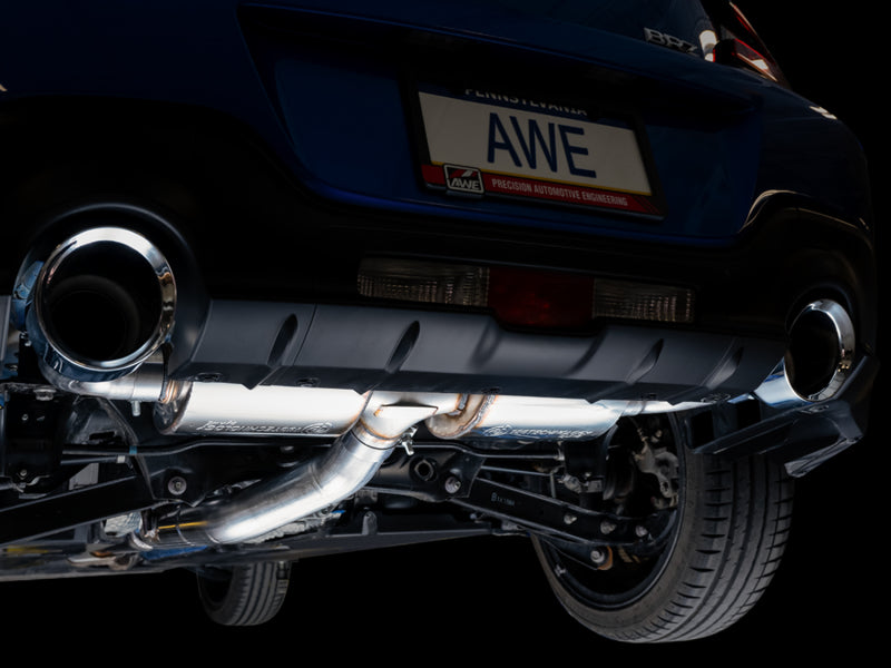 AWE Touring Edition Catback Exhaust w/ Chrome Silver Tips 2013-2024 BRZ / 2017-2021 Toyota 86 / 2022-2024 GR86