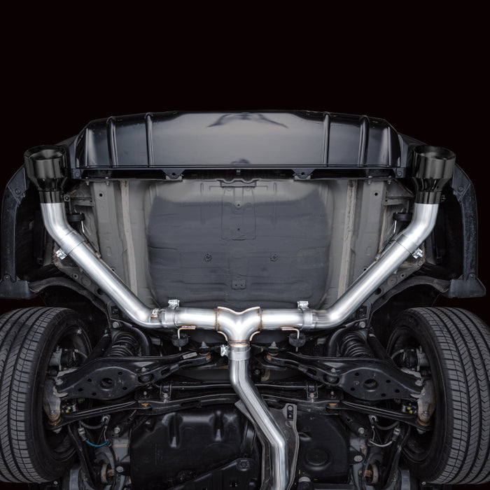 AWE Tuning 2022+ Honda Civic Si FE1 FWD Track Edition Catback Exhaust - Dual Diamond Black Tips