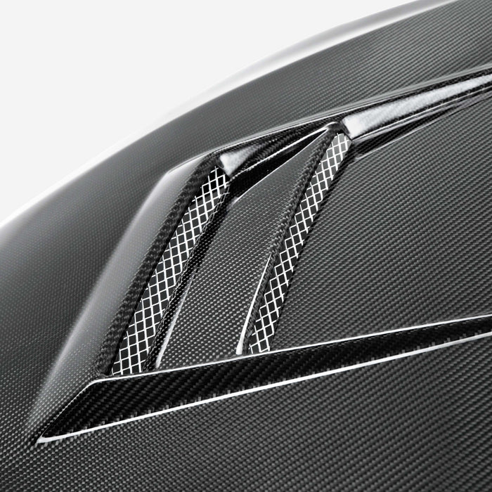 Seibon DV-Style Carbon Fiber Hood 2008-2015 Mitsubishi Lancer Evo X