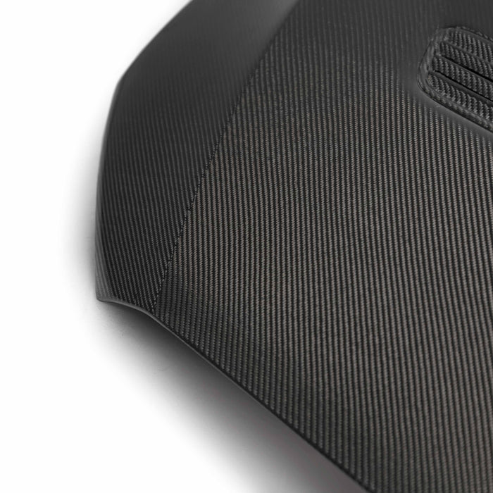 Seibon OEM Style Carbon Fiber Hood  2008-2015 Mitsubishi Evo X