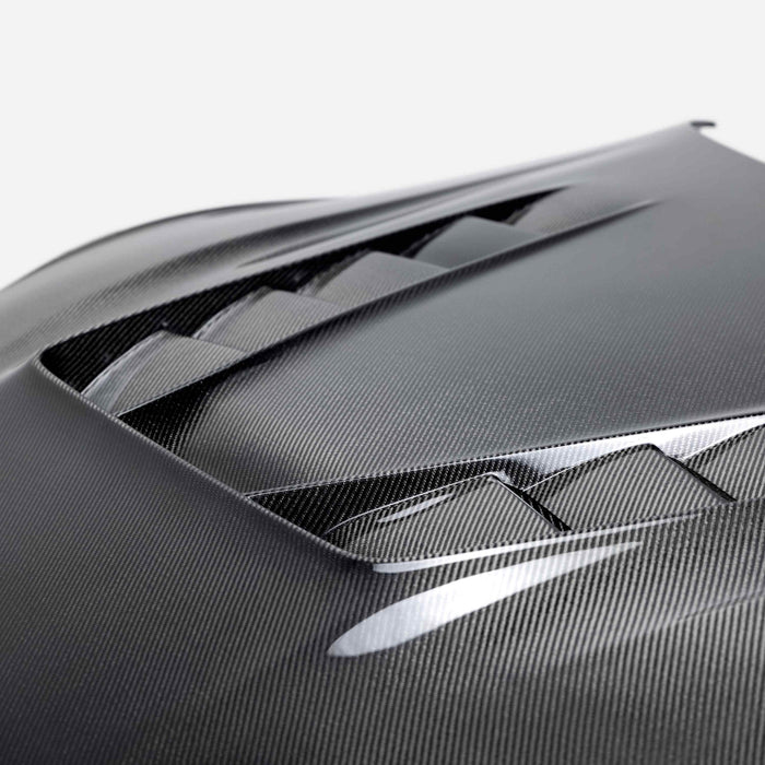 Seibon TV-Style Double Sided Carbon Fiber Hood For 2020-2023 Toyota Supra