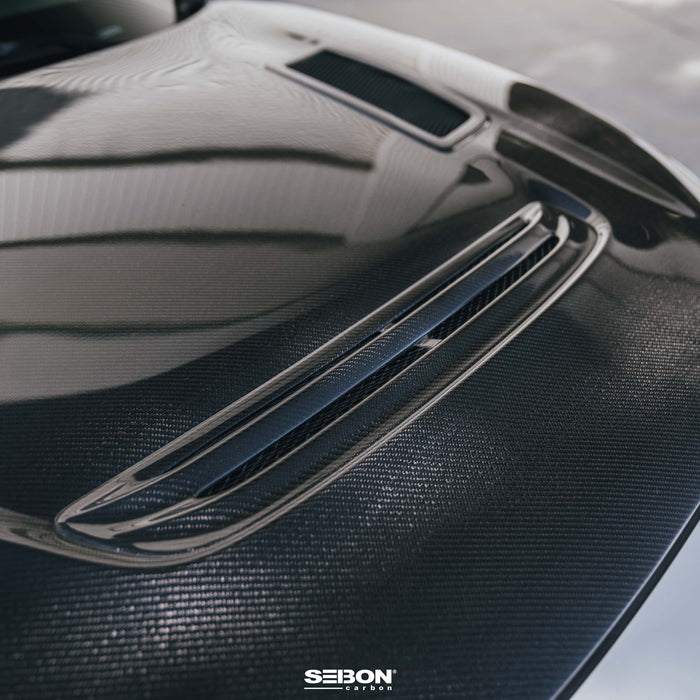 Seibon GT-Style Double Sided Carbon Fiber Hood 2023-2025 Honda Civic Type-R