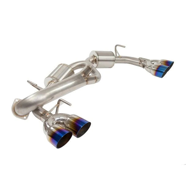 Nameless Performance Axle Back w/ 3.5" Single Wall Neochrome Tips and 5" Mufflers 2011-2014 WRX Hatchback / 2008-2014 STI Hatchback