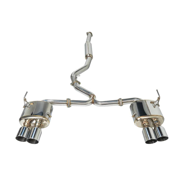Remark Sports Touring Quad Exit Resonated Catback Exhaust w/ Stainless Single Wall 4" Tips