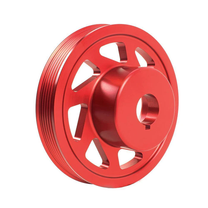 Perrin (WRX/STi) EJ Engines (w/o AC) Red Crank Pulley 2002-2014 WRX / 2004-2021 STI