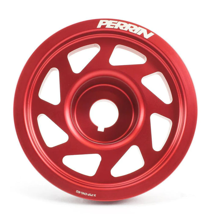 Perrin (WRX/STi) EJ Engines (w/o AC) Red Crank Pulley 2002-2014 WRX / 2004-2021 STI