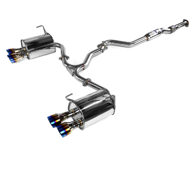 Invidia Q300 Catback Exhaust wTitanium Tips 2011-2014 WRX / 2008-2014 STI Sedan