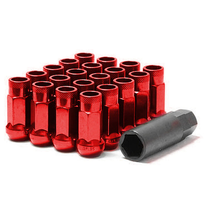 Muteki SR48 Open End Lug Nuts - Red 12x1.25 48mm