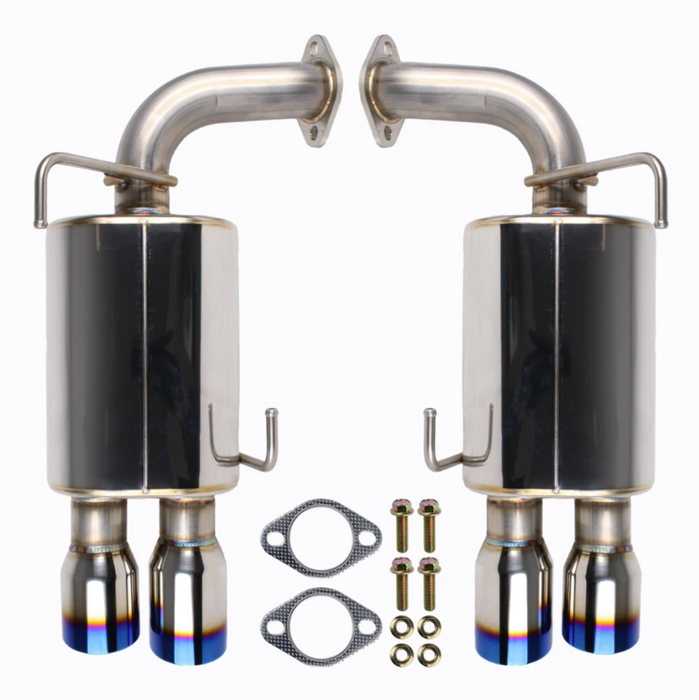 Remark Muffled Axle Back Exhaust w/Burnt Stainless Steel Dual Wall Tips 2022-2023 WRX