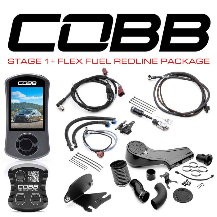 Cobb Stage 1+ CAN Flex Fuel Redline Carbon Fiber Power Package 2015-2017 Subaru
