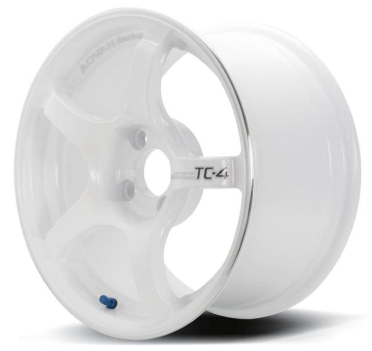 Advan TC4 15x7.0 42mm 4x100 Racing White Metallic & Ring