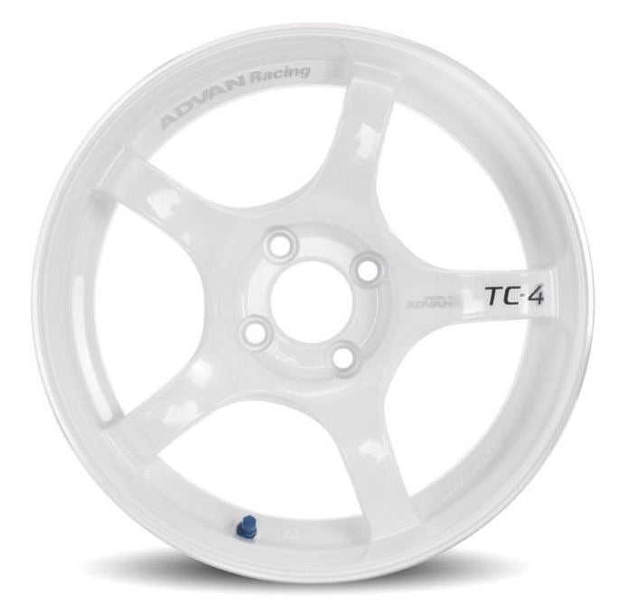 Advan TC4 15x5.0 +45 4x100 Racing White Metallic & Ring