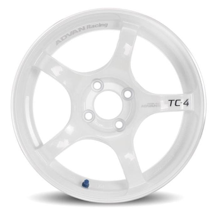 Advan TC4 15x7.0 42mm 4x100 Racing White Metallic & Ring