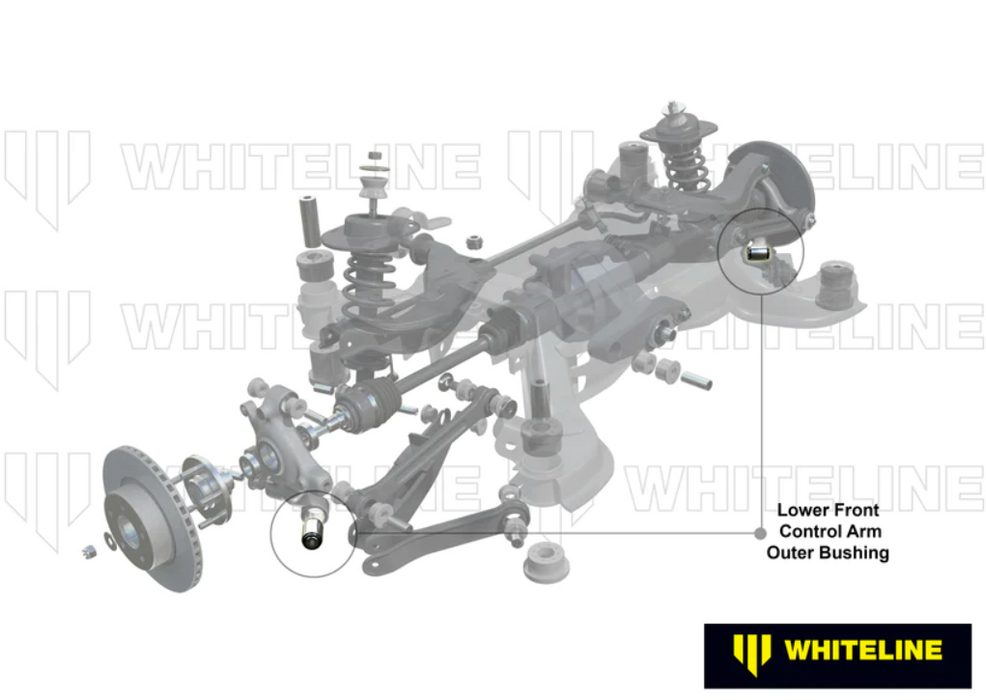 Whiteline Rear Upper Rear Trailing Arm Bushing (Locates in Hub) 2003-2008 350Z / 2003-2007 G35