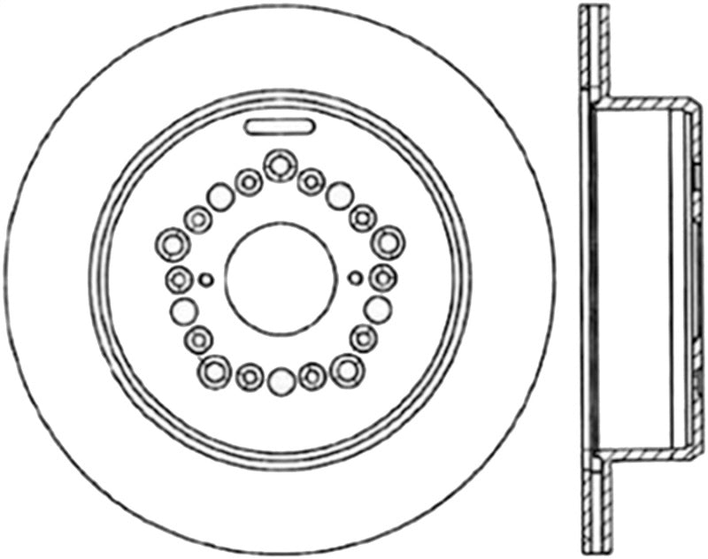 StopTech Power Slot 5/93-98 Supra Non-Turbo Rear Right SportStop CRYO Slotted Rotor