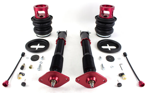 Air Lift Performance Rear Strut Kit tailored for the 2003-2007 Infiniti G35 and 2003-2008 Nissan 350Z, offering adjustable rear suspension for enhanced vehicle handling and a customizable stance.