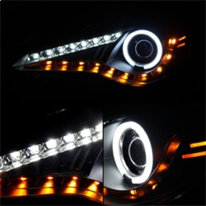 Spyder LED Black DRL Halo Projector Headlights 2013-2021 Scion FRS