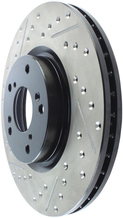 StopTech 02-06 Acura RSX Type S / 06-09 Honda Civic Si Slotted & Drilled Right Front Rotor