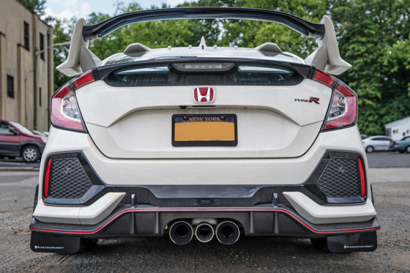 Rally Armor UR Red Mud Flap w/ Black Logo 2017-2021 Honda Civic Type R