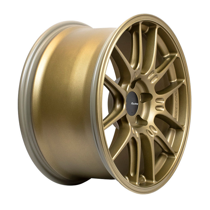 Enkei GTC02 18x9 25mm Offset 5x112 Titanium Gold Wheel