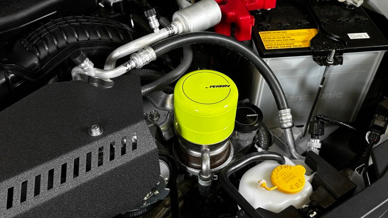 Perrin Neon Yellow Oil Filter Cover 2015-2023 WRX / 2013-2023 BRZ/FRS/86