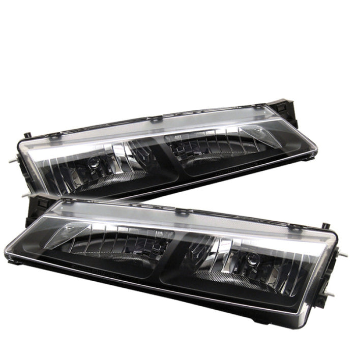 Spyder Black Crystal Headlights 1997-1998 Nissan 240SX