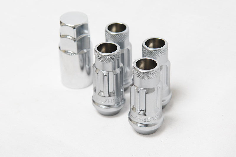 Muteki SR48 Satin Silver Open End Locking Lug Nut 12x1.5