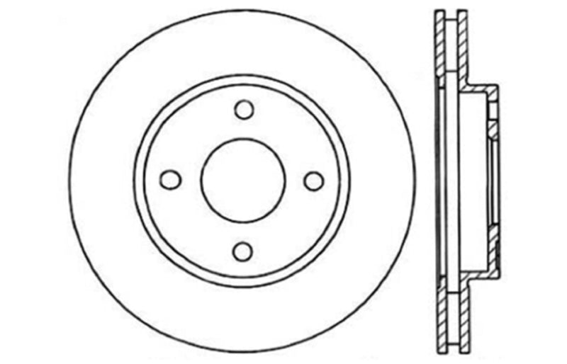 StopTech Drilled Sport Brake Rotor