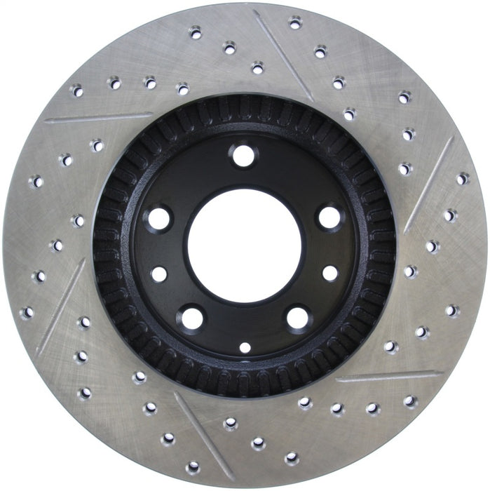 StopTech 06-10 Mazda Miata MX-5 Drilled & Slotted Front Right Rotor