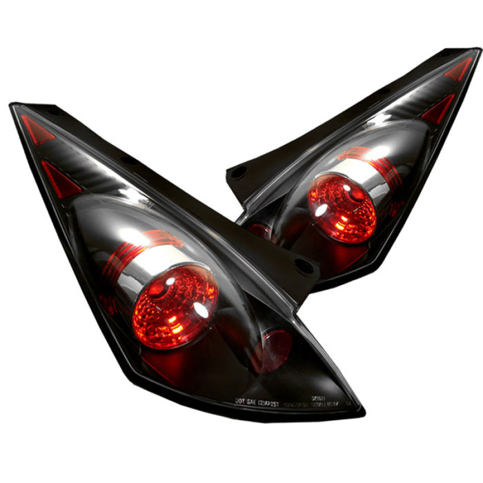 Spyder Black Euro Style Tail Lights 2003-2005 Nissan 350Z