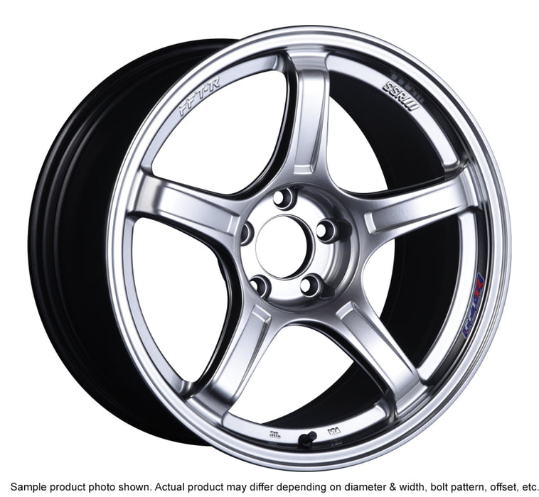 SSR GTX03 18x9.5 5x100 wheels & 38mm Offset Platinum Silver