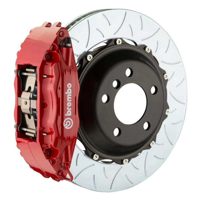 Brembo GT Systems 4 Piston Front Big Brake Kit Red Slotted Rotors 2008-2021 WRX
