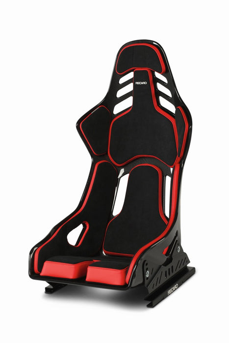 Recaro Podium (Large) CFK Carbon Fiber Left Hand Seat - Black Alcantara/Red Leather